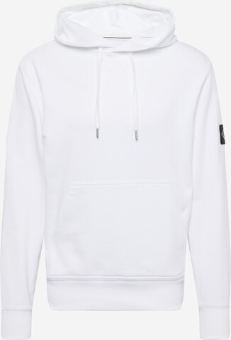 Calvin Klein Jeans Sweatshirt in Wit: voorkant