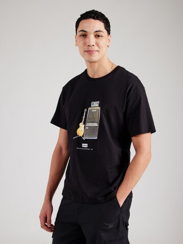 JACK & JONES - Camisa 'JOROASIS GUITAR' em preto: frente