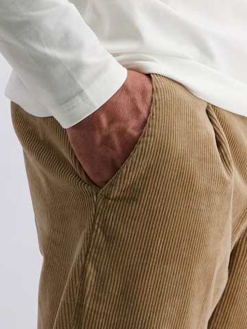 PIERRE CARDIN Regular Trousers 'Chartres' in Brown