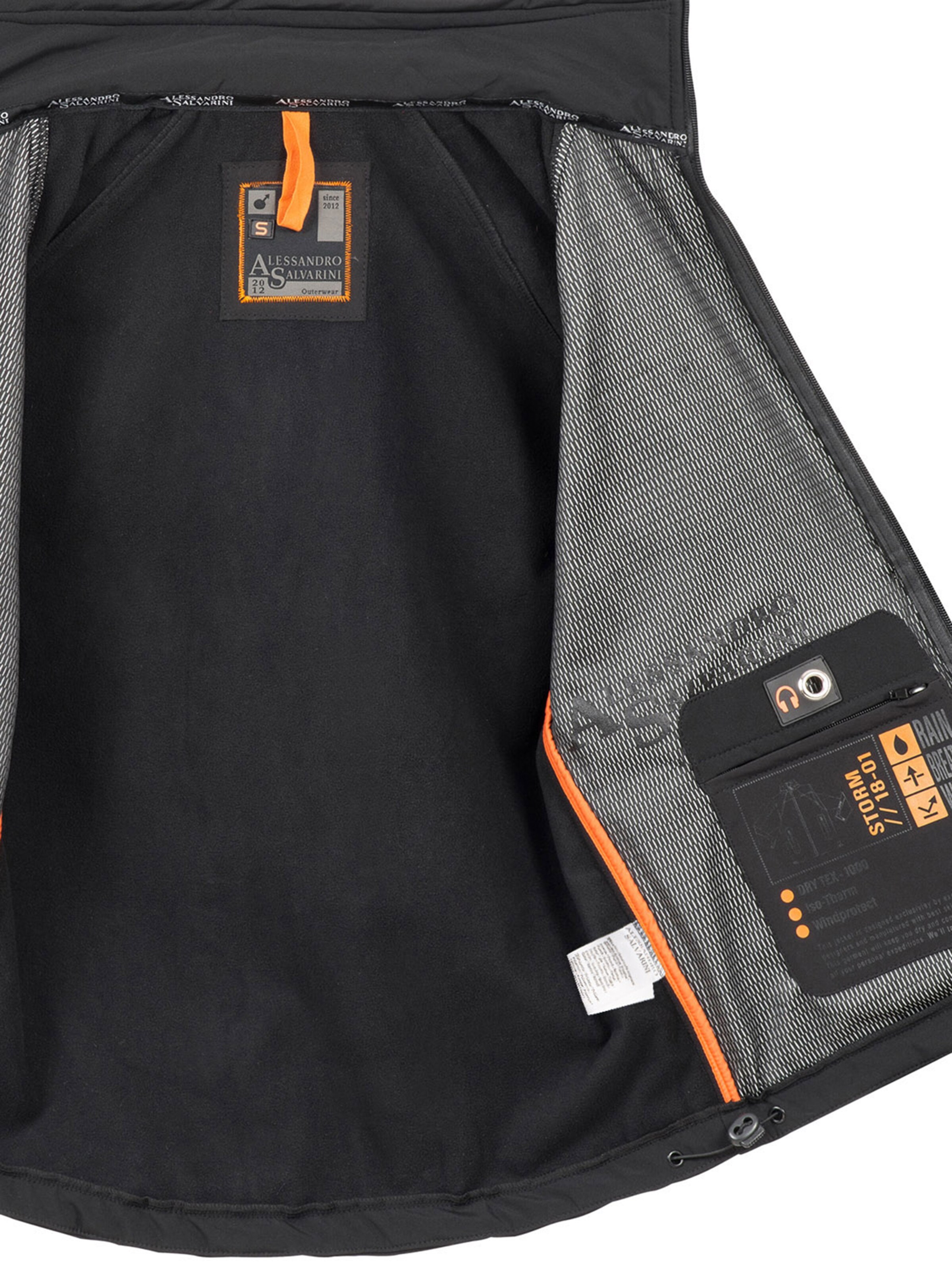 Alessandro Salvarini Jacke in Schwarz