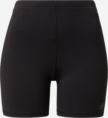 Skinny Pantalon de sport 'Run Icons' ADIDAS SPORTSWEAR en noir : devant