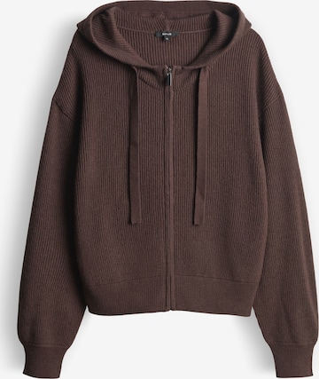 OPUSKardigan 'Deso' - smeđa boja: prednji dio