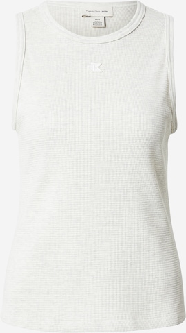 Calvin Klein Jeans Top w kolorze szary: przód