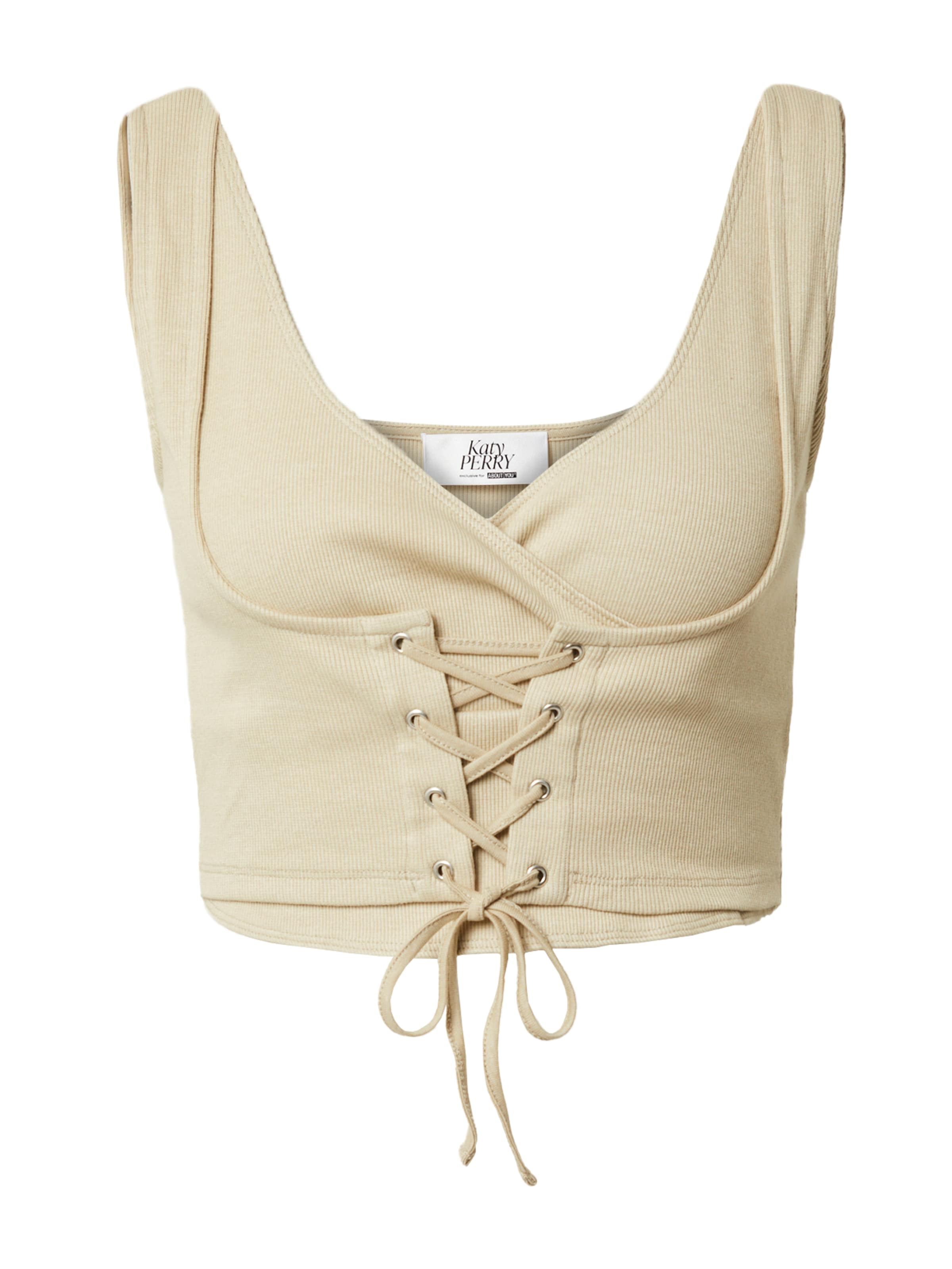 Katy Perry exclusive for ABOUT YOU Top in de kleur Beige, Productweergave