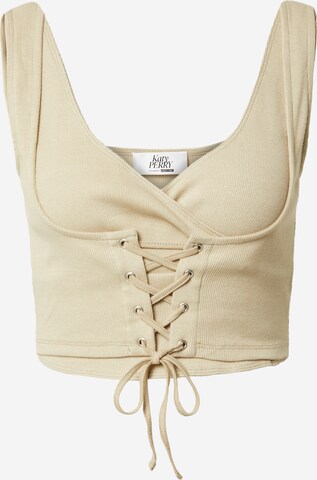 Katy Perry exclusive for ABOUT YOU Top in Beige: voorkant