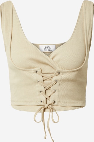 Katy Perry exclusive for ABOUT YOU - Top en beige: frente