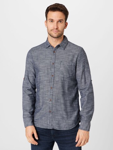 MUSTANG Regular fit Button Up Shirt 'Casper' in Blue: front