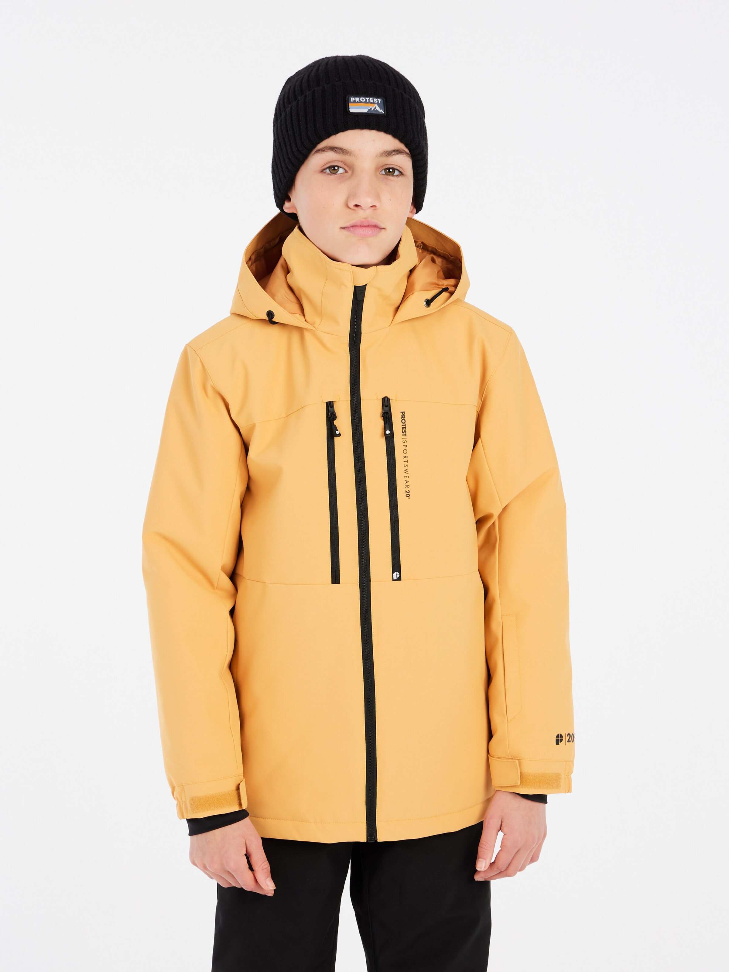 PROTEST Athletic Jacket 'PRTFLYNTY JR' in Yellow: front