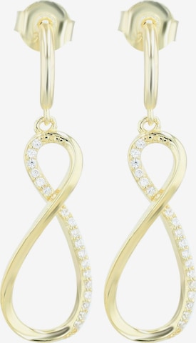 Akzent Ohrringe 'Vesa, 925 Sterlingsilber, langlebig' in Gold: Vorderseite