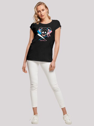 F4NT4STIC Shirt 'Suicide Squad Harley Quinn Skull' in Zwart