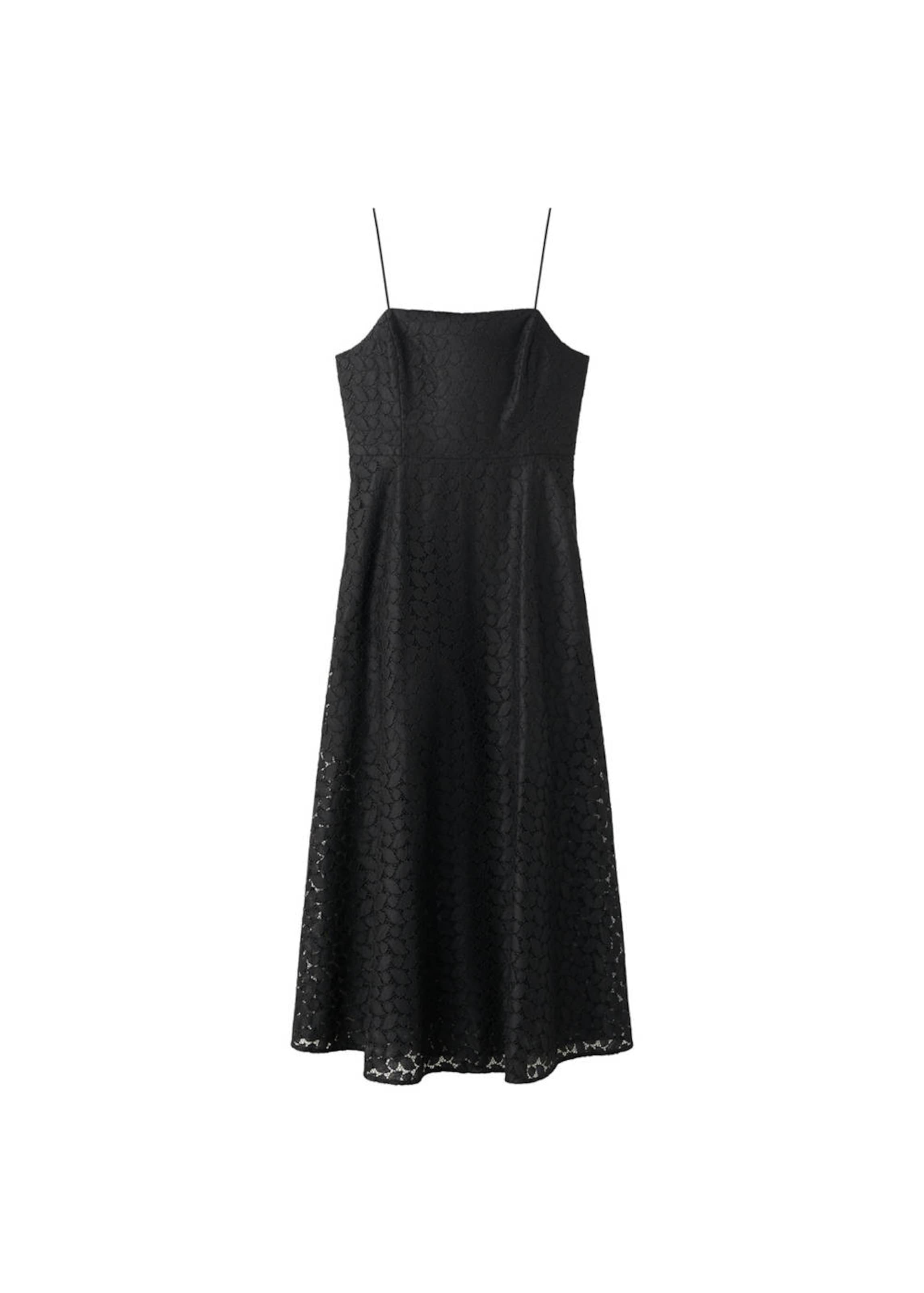 MANGO Kleid in Schwarz: Vorderseite