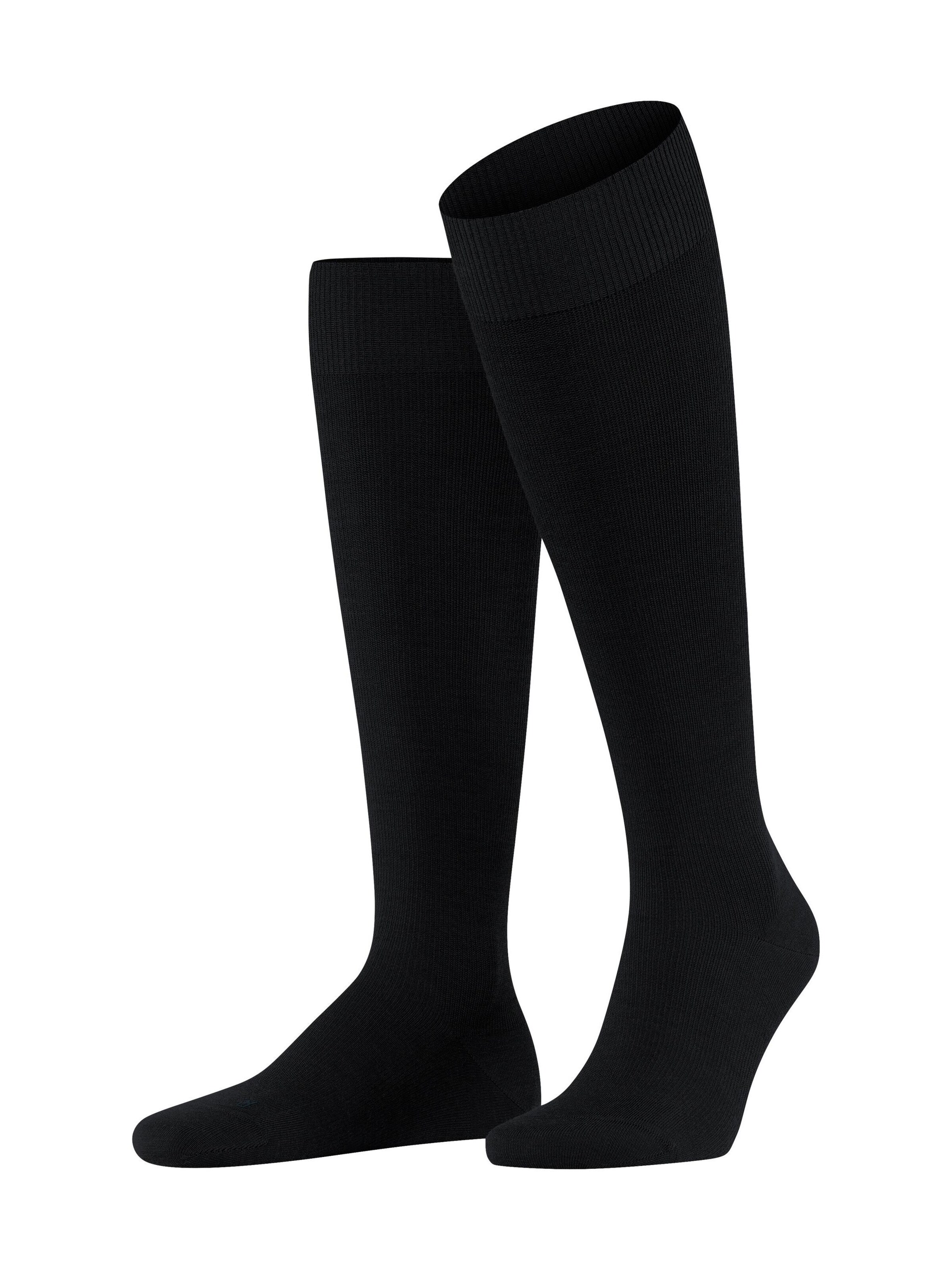 FALKE Knee High Socks 'Energizing Wool' in Black