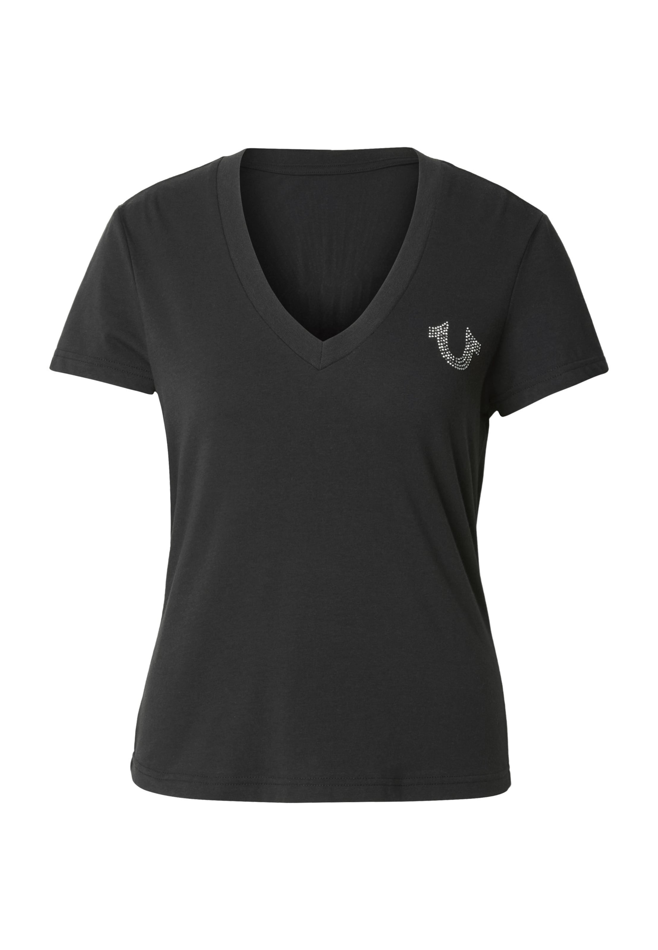 True Religion T-Shirt in Schwarz: Vorderseite