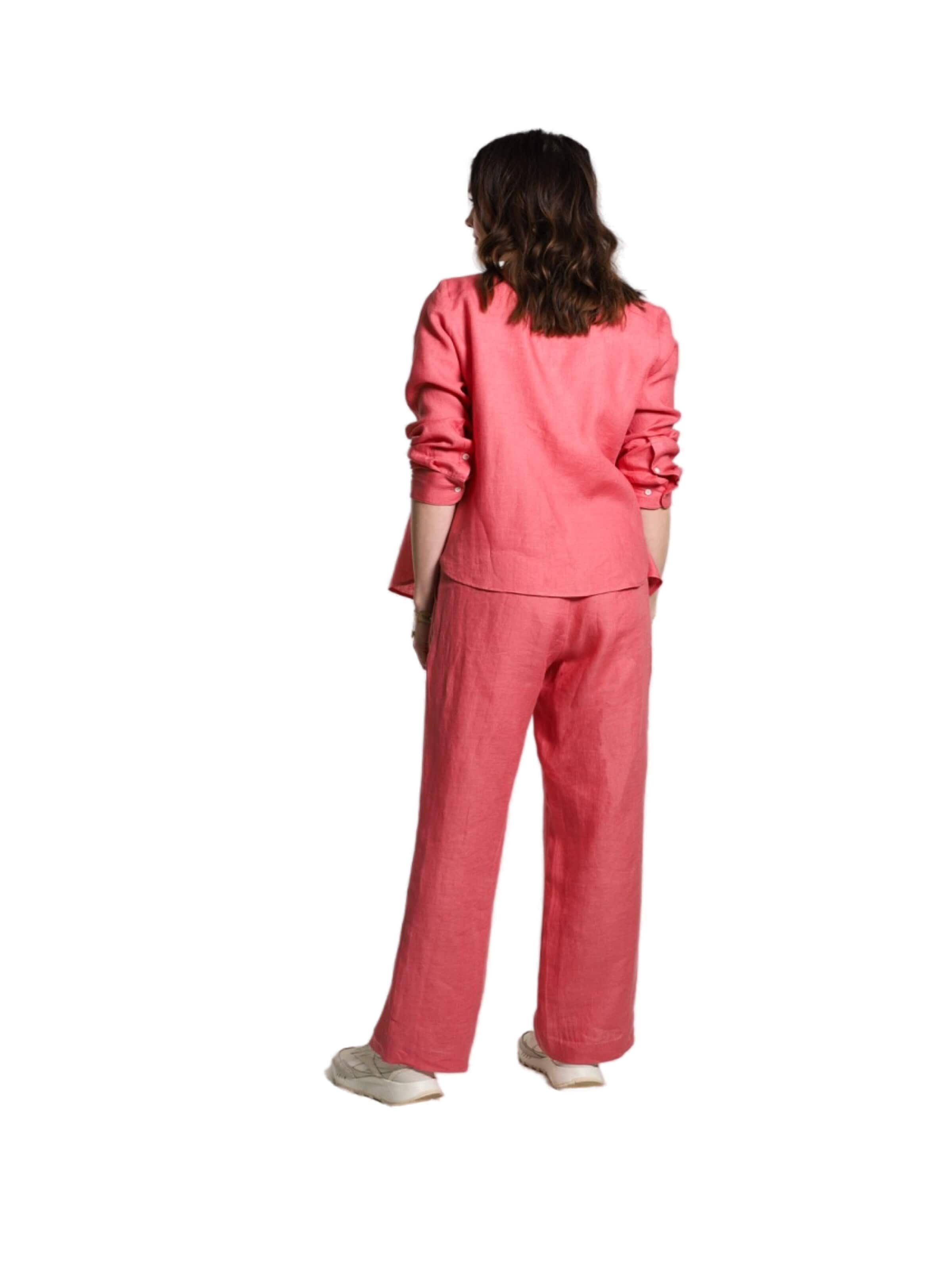 WEARABLE STORIES Wide leg Pants 'Philine' in Pink