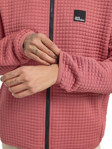 JACK WOLFSKIN Fleecejakke 'Mogari FZ W' i rød