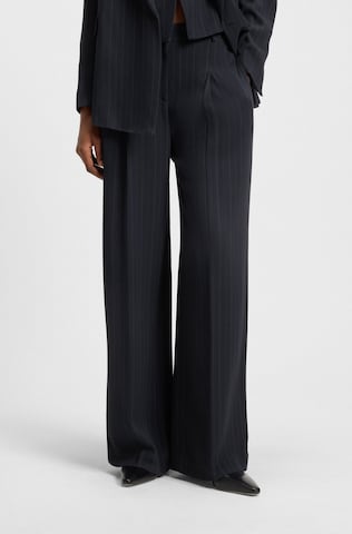 BOSS Wide Leg Hose 'Tiana4' in Blau: Vorderseite