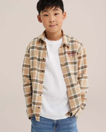 Coupe regular Chemise WE Fashion en beige : devant