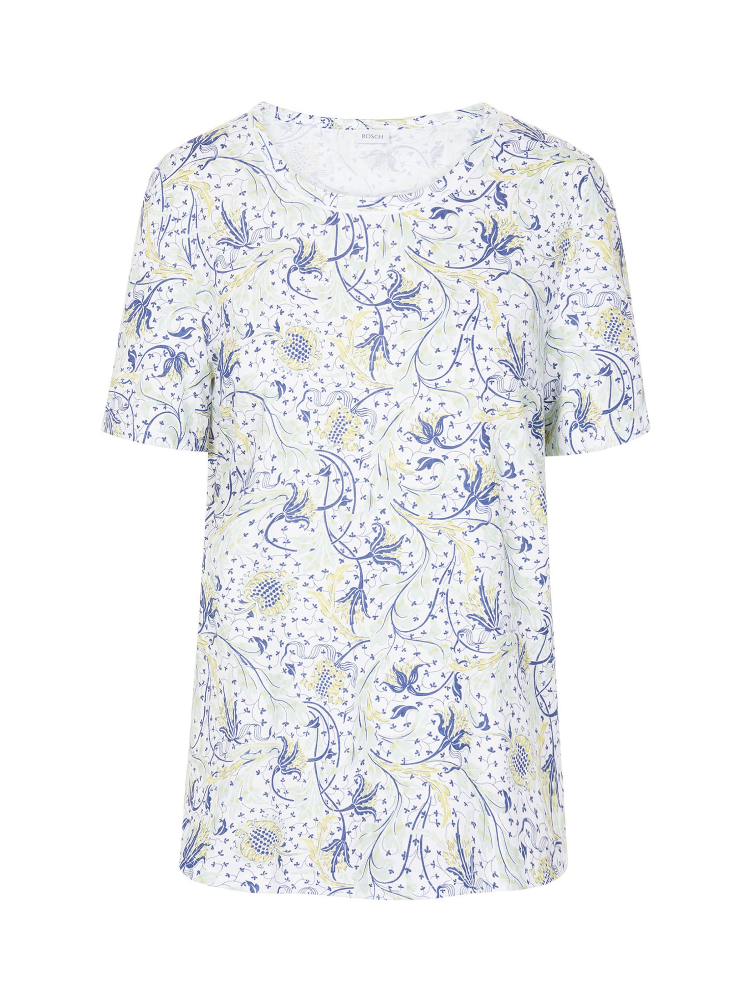 Rösch Pajama shirt ' Basic ' in Blue: front
