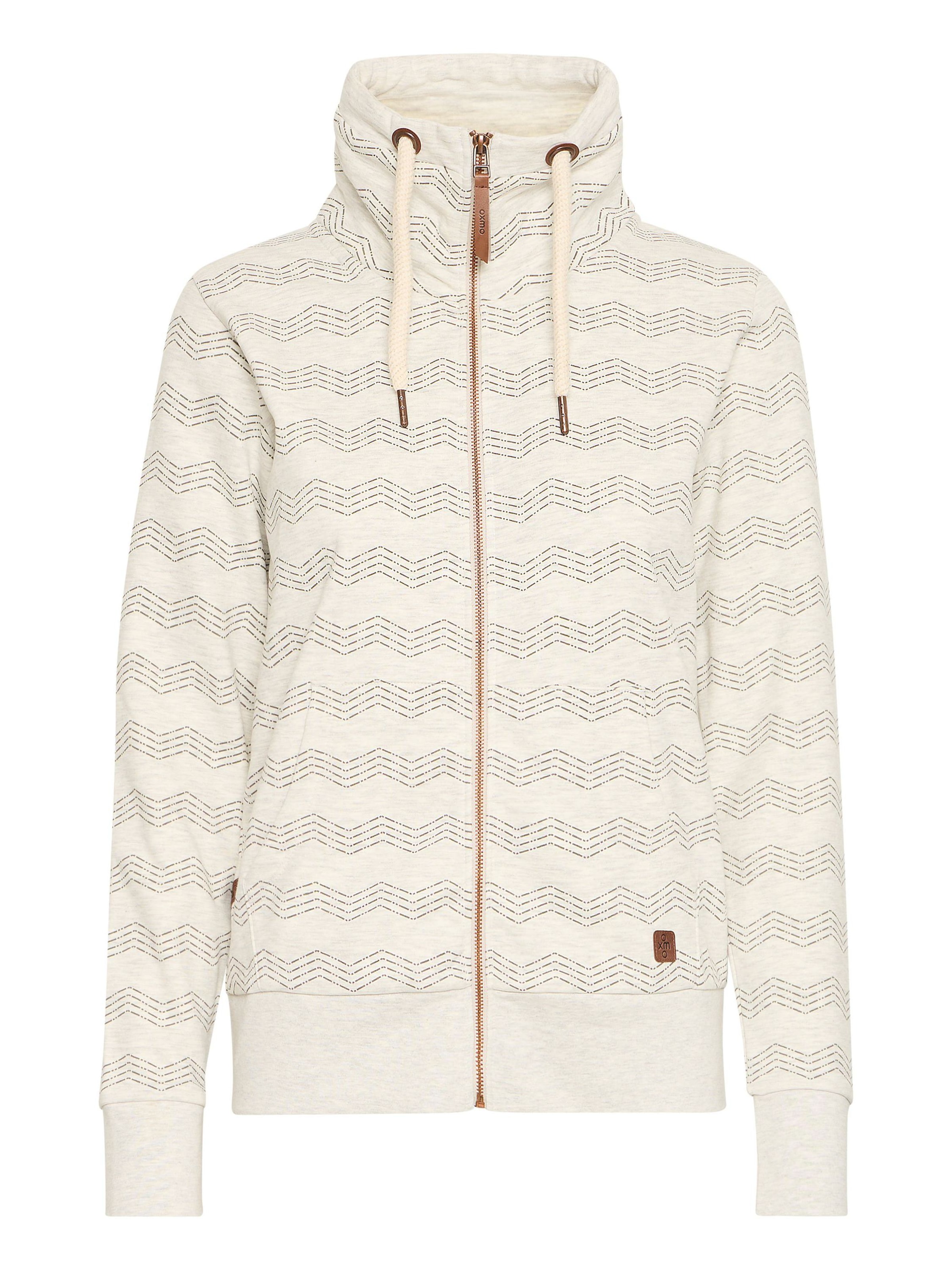 Oxmo - Casaco de malha ' VANTA ' em bege: frente