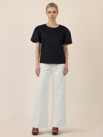 APART Loose fit Pleated Jeans in White