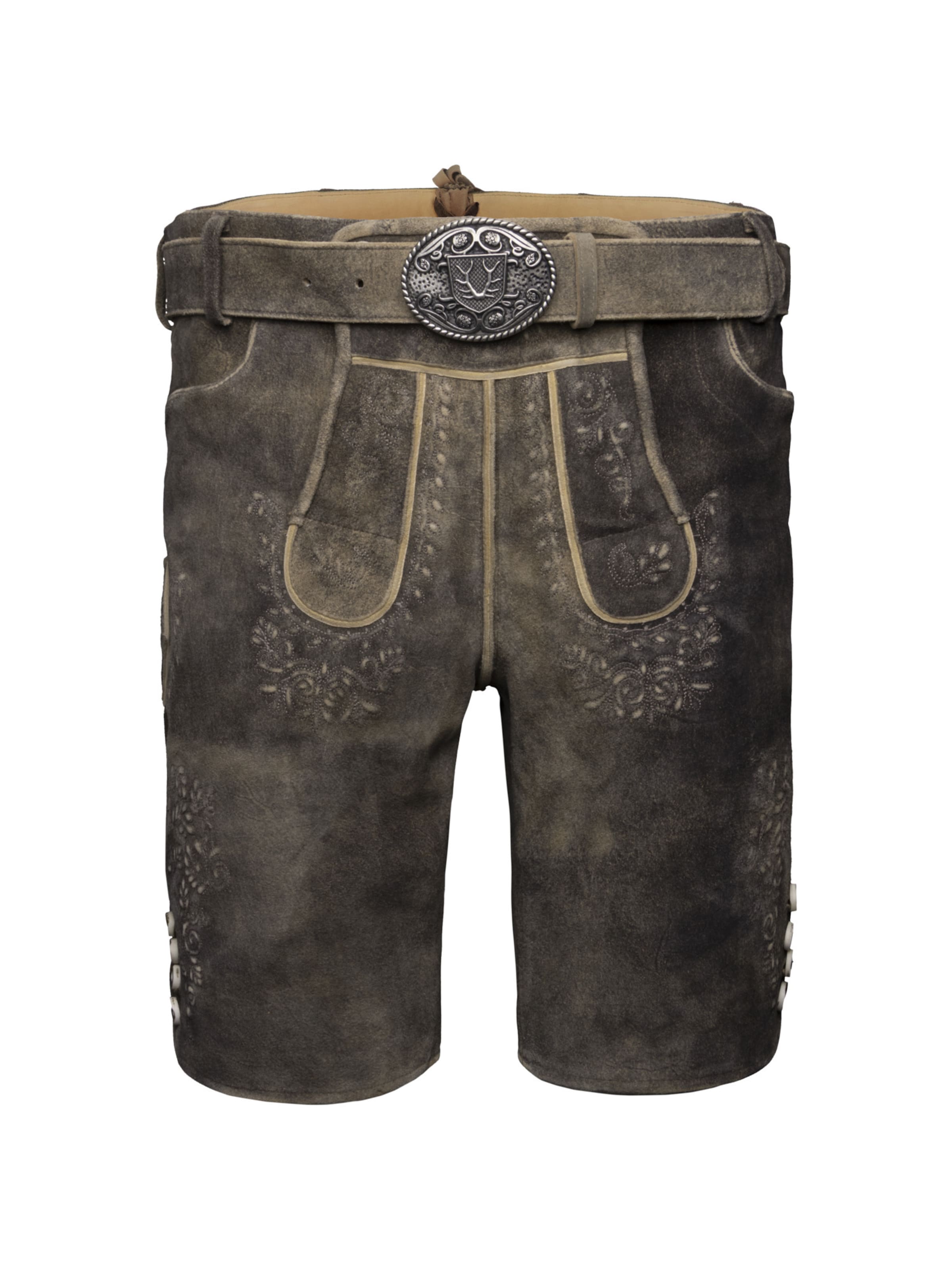 Krüger Buam Regular Traditional pants 'Ron' in Green: front