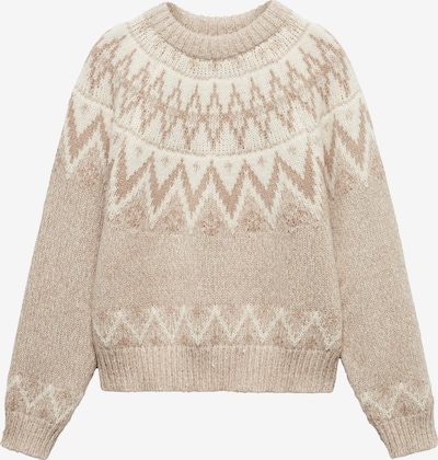 MANGO Sweater in Cream / Brown, Item view