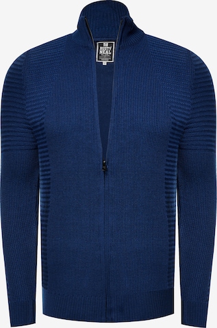 Rusty Neal Gebreid vest in Blauw: voorkant