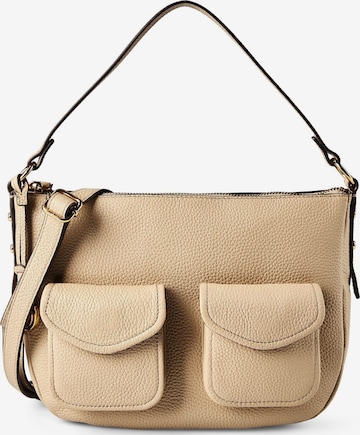 Sac bandoulière FOSSIL en beige : devant
