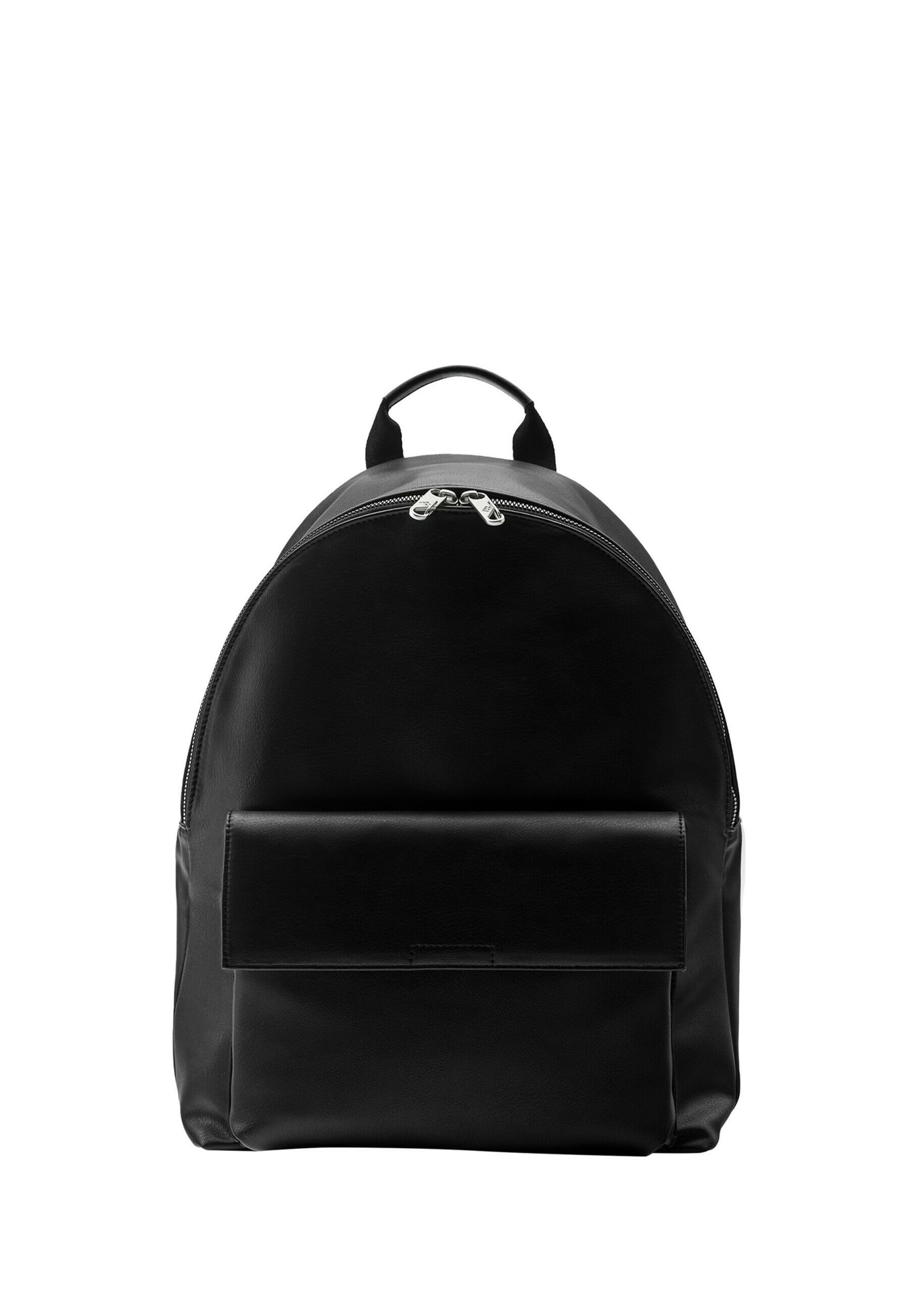 Zaino di Pull&Bear in nero: frontale