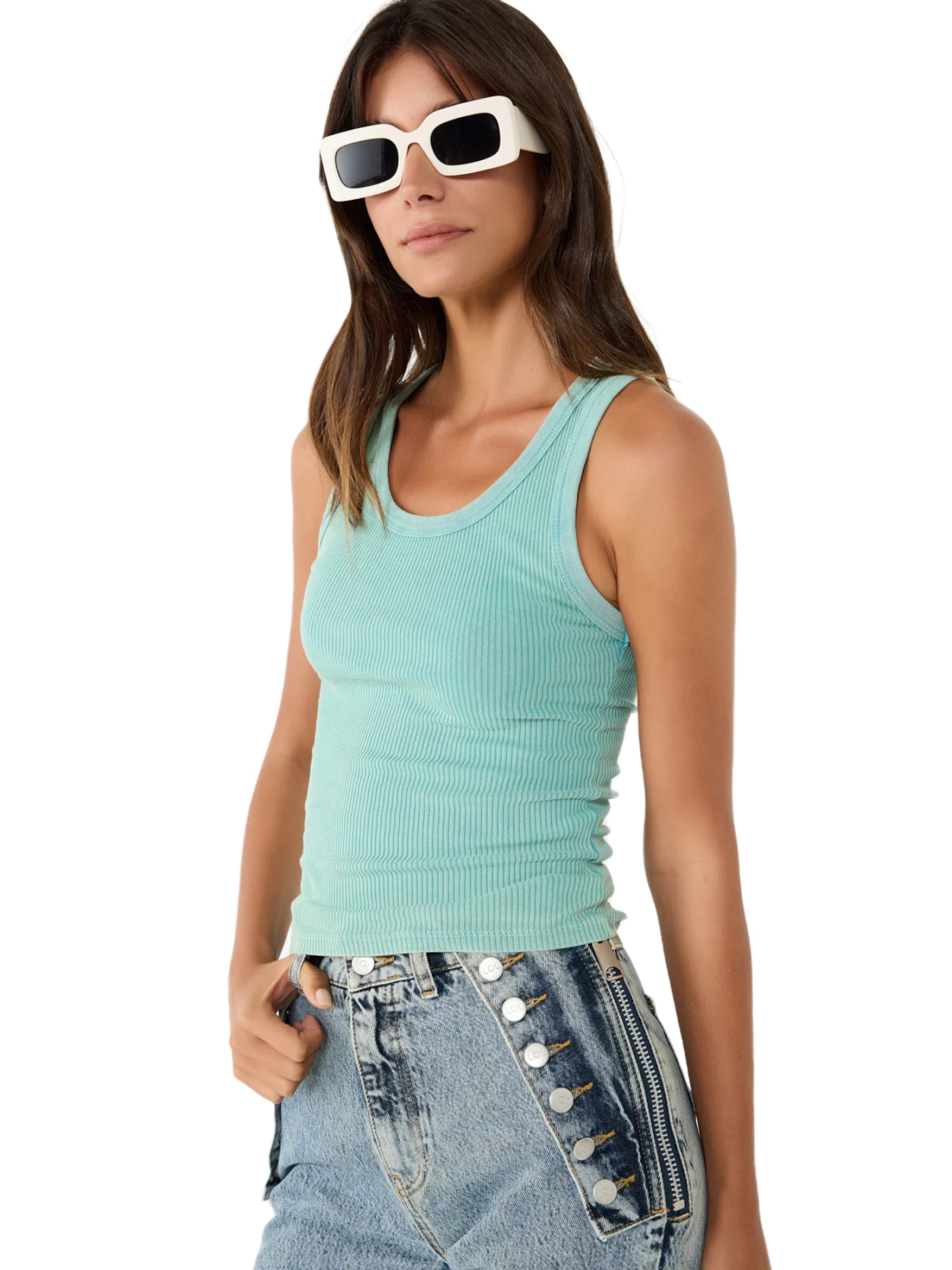 No Matter What Top in Groen: voorkant