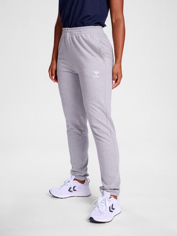 Hummel Regular Workout Pants 'GO 2.0' in Grey: front