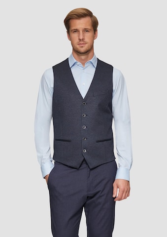 s.Oliver BLACK LABEL Gilet in Blauw: voorkant