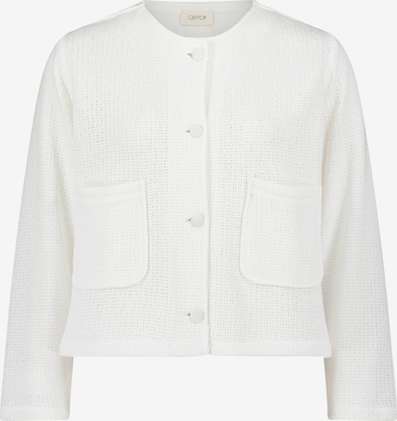 Cartoon Blazer in White: front