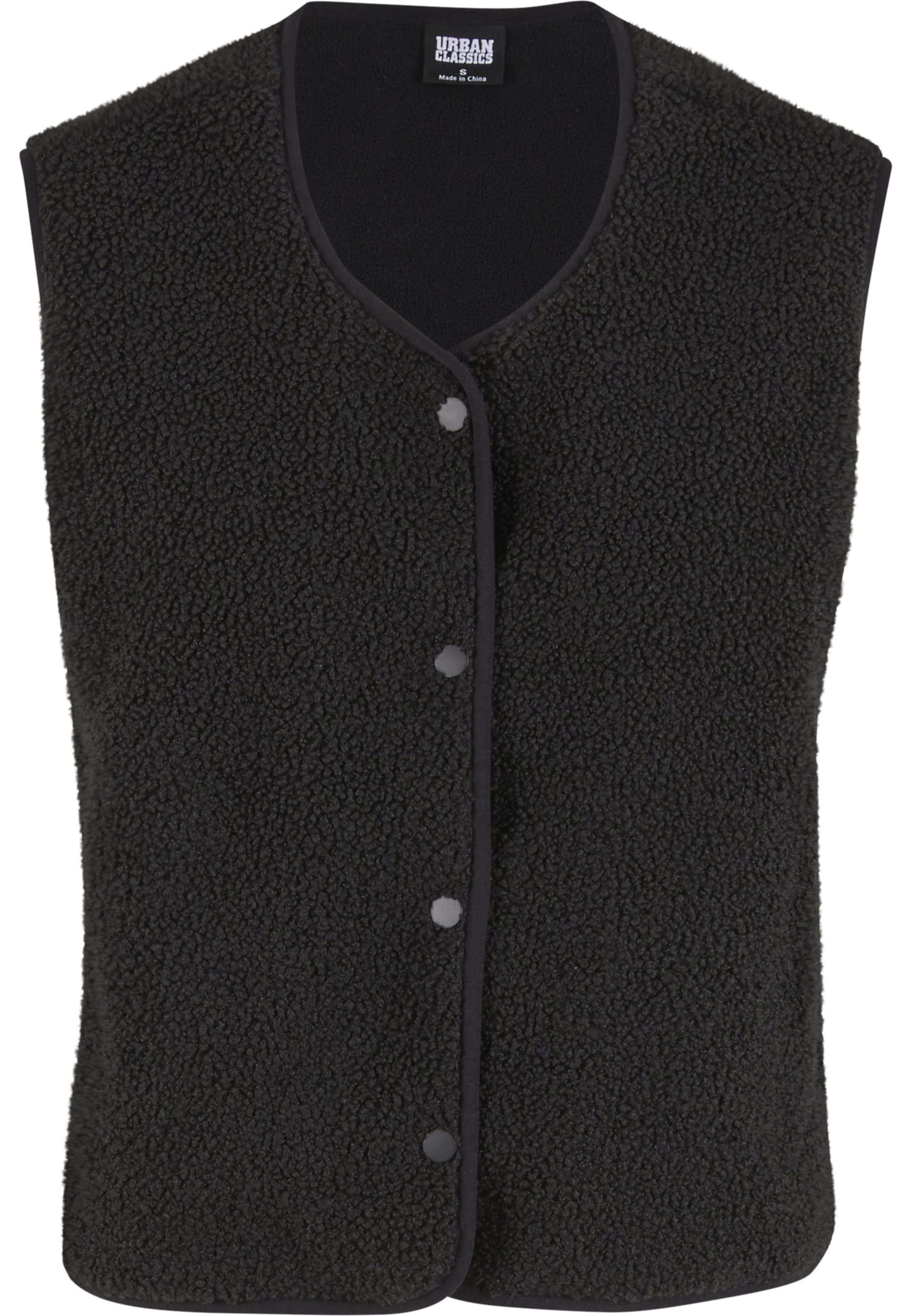 Urban Classics Bodywarmer in Zwart: voorkant