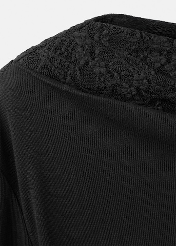 MANGO Shirt 'XLACEPIC' in Black: front
