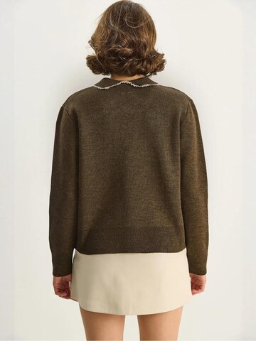 Bianco Lucci Sweater 'Pullover' in Brown