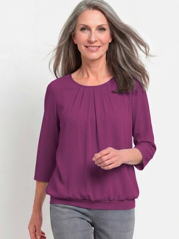 Goldner Bluse in Lila: Vorderseite