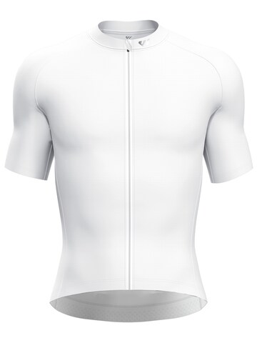 WULIBIKE Jersey 'Wulibike Herren-Fahrradtrikot Kurzarm Mesh' in White: front