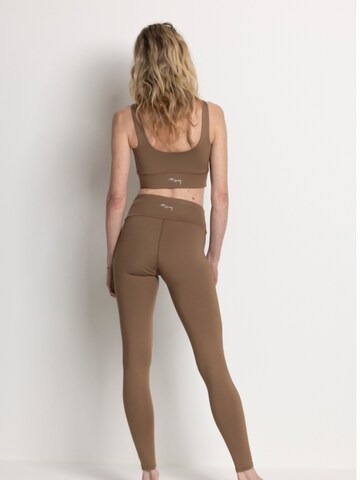 Hey Honey Bustier Sport-BH 'Unicolor' in Braun