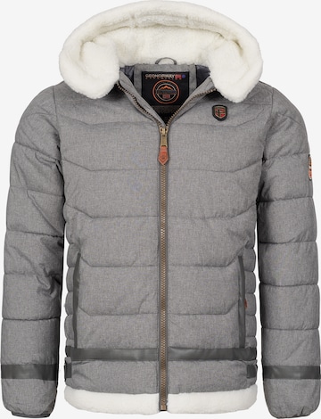 Geo Norway Winter Jacket in Grey: front