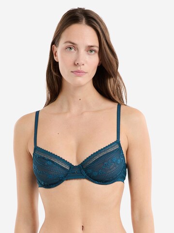 ETAM T-shirt Bra 'Aura' in Blue: front