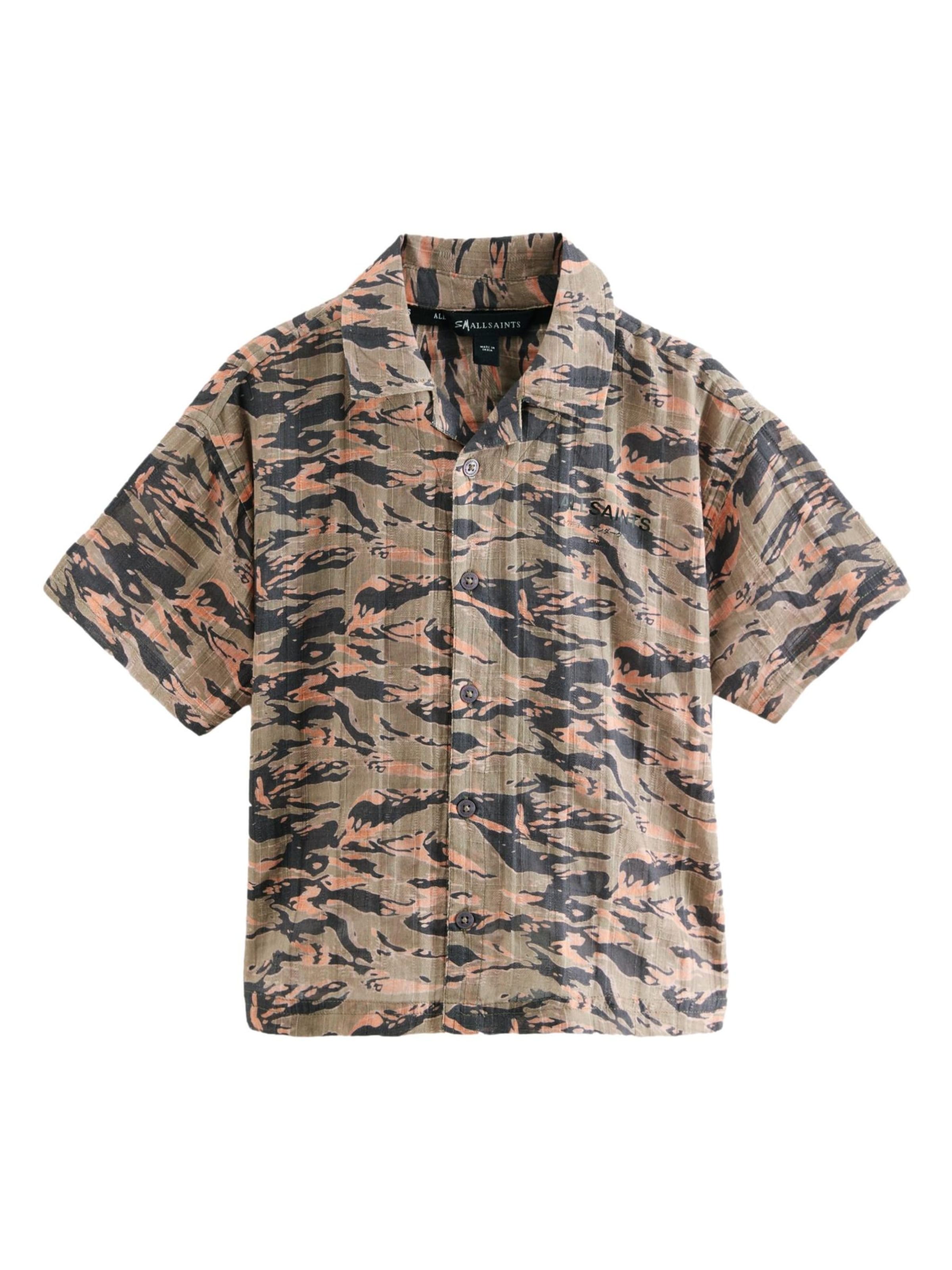 Coupe regular Chemise 'Underground' smALLSAINTS en gris : devant