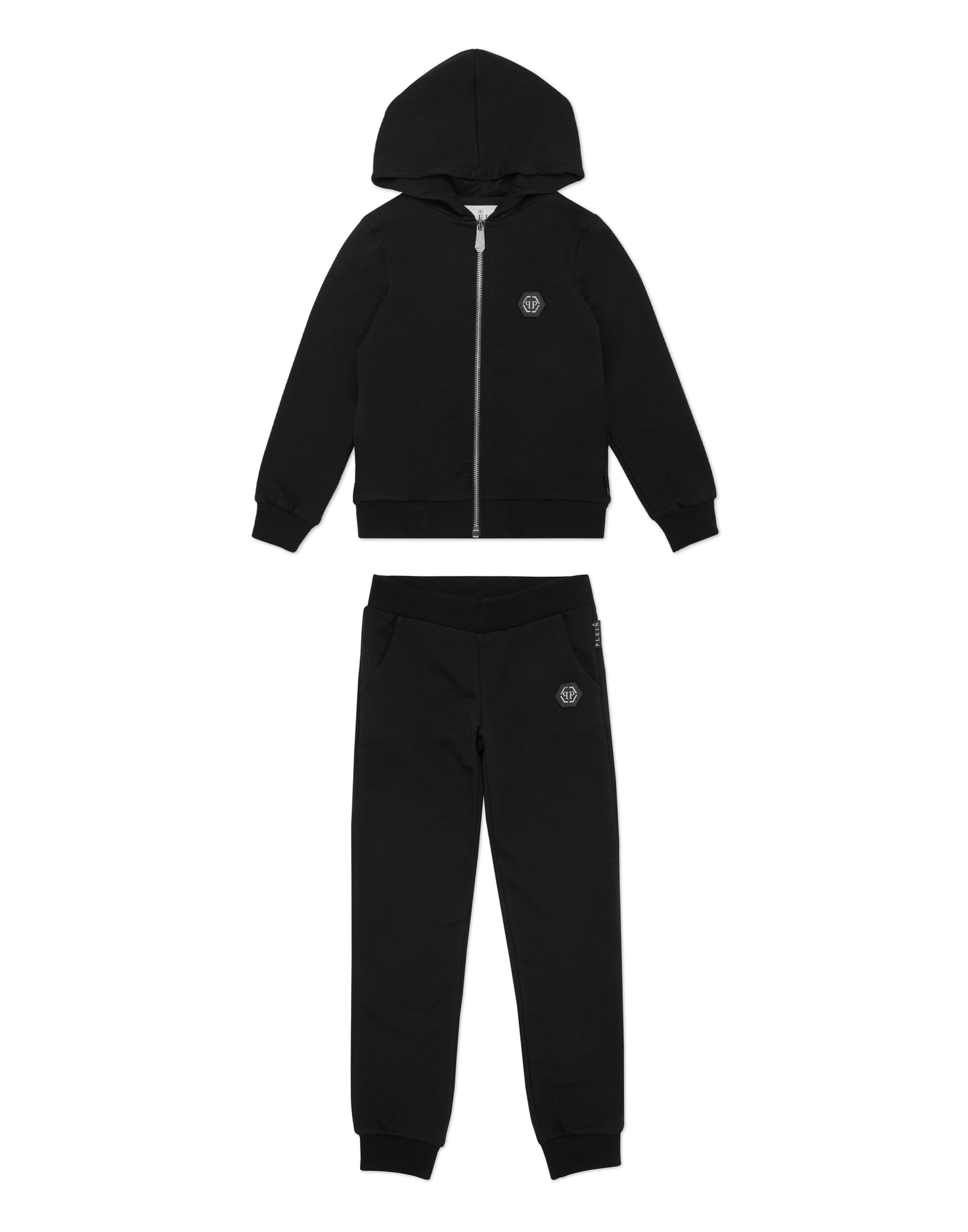 Tuta da jogging 'Gothic' di Philipp Plein in nero: frontale