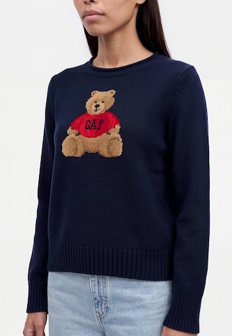 Gap Petite - Pullover em azul: lateral