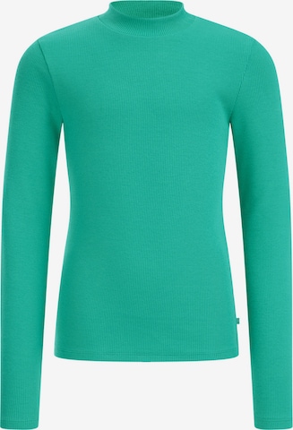 WE Fashion Shirt 'Meisjes' in Groen: voorkant