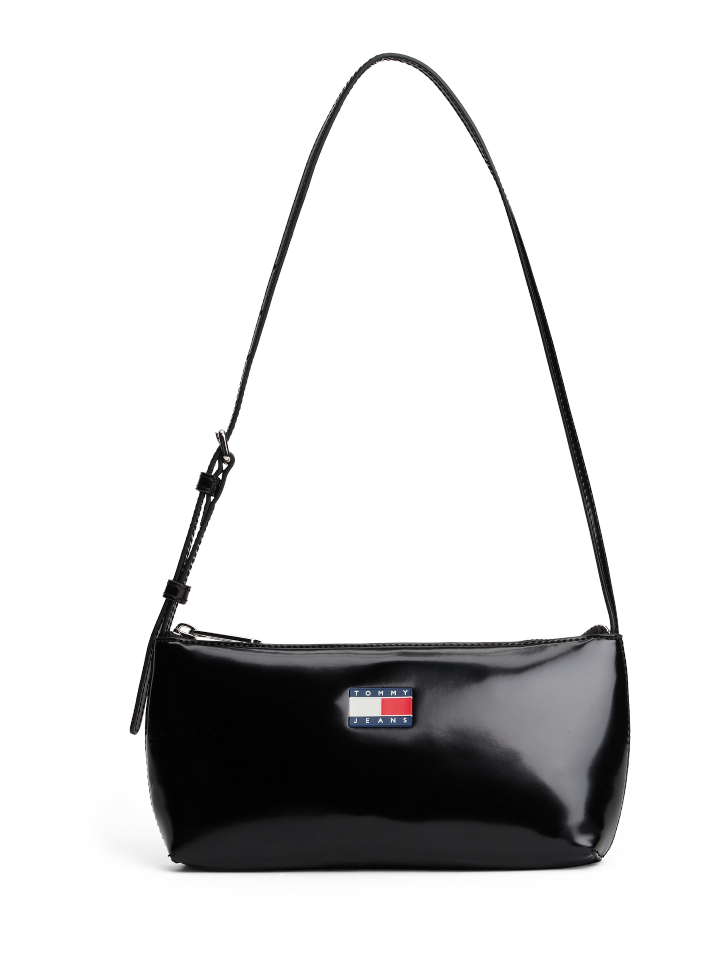 Tommy Jeans Axelremsväska i svart: framsida