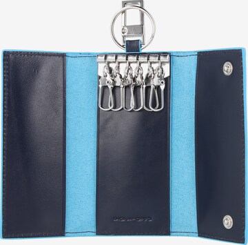 Piquadro Key Ring 'Blue Square' in Blue