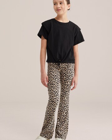 évasé Leggings WE Fashion en marron