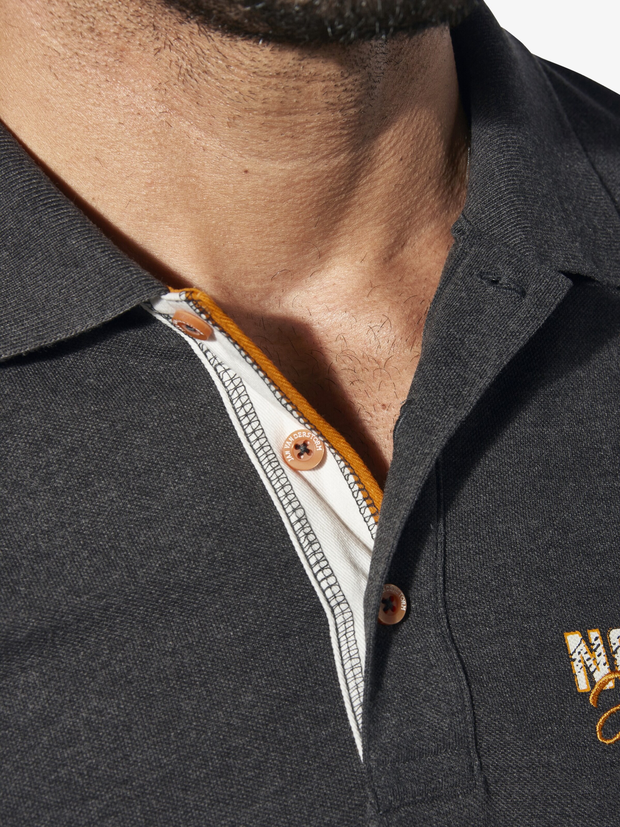 Jan Vanderstorm Shirt ' Jakov ' in Grey