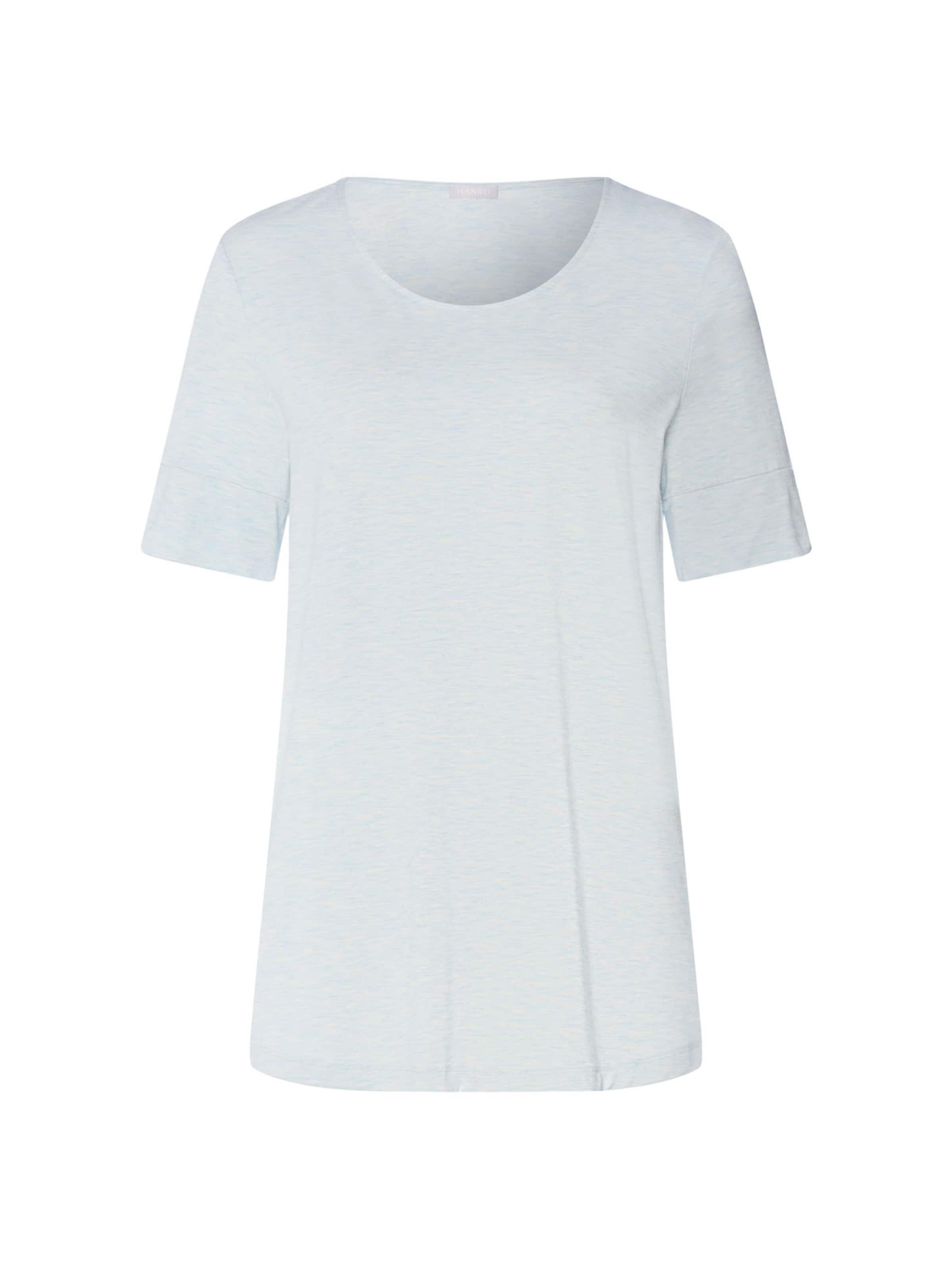 T-shirt ' Natural Elegance ' Hanro en bleu : devant